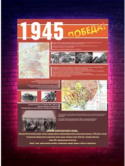 Постер - 1945 год - Победа в Великой Отечественной Войне!