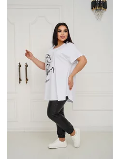 Туника большие размеры Plus size №1 223621801 купить за 1 628 ₽ в интернет-магазине Wildberries