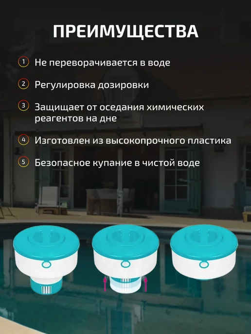 Intex Поплавок дозатор для хлора плавающий для бассейна 29041, голубой, фото 2