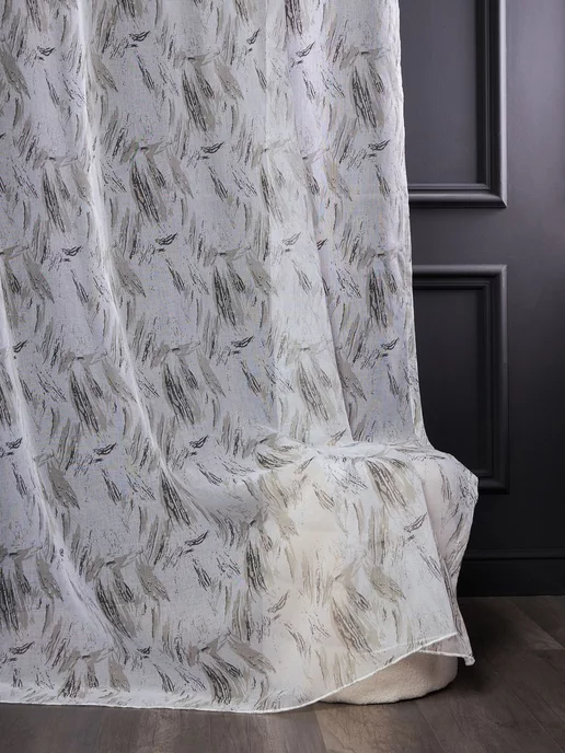 Zaza-tex Тюль под лен 200х250 см на шторной ленте, 200x250 см, фото 5