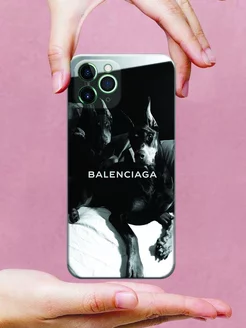 Чехол на iPhone 11 Pro принт Balenciaga цвет черный