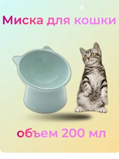 Миска для кошек и собак высокая анатомическая