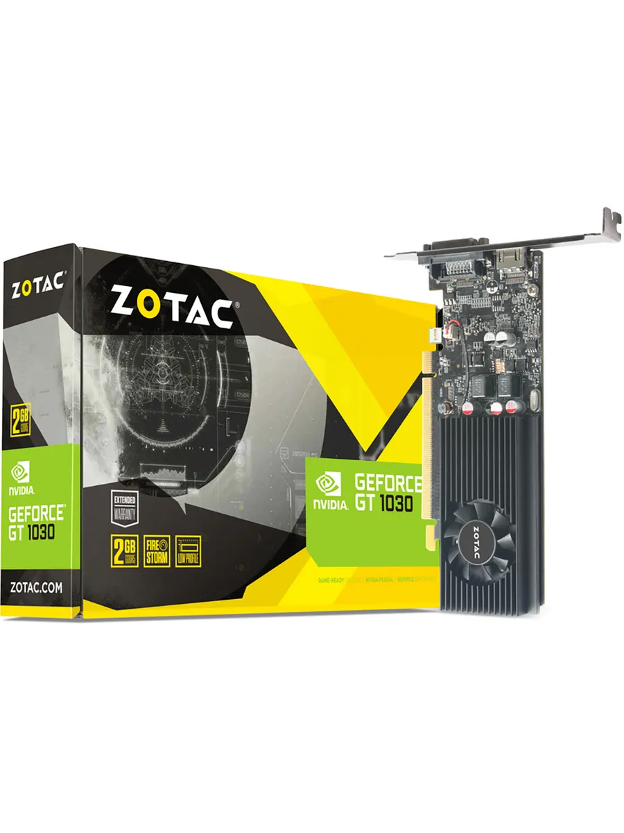 ZOTAC Видеокарта GT 1030 2 ГБ RTL (ZT-P10300A-10L)