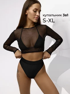 Купальник раздельный с топом высокая посадка Viktoria Amato 223835343 купить за 1 239 ₽ в интернет-магазине Wildberries