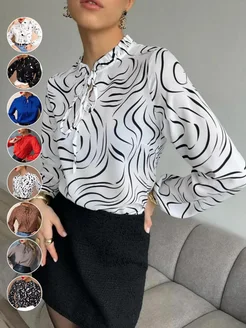 Блузка нарядная в офис Camicia 223838444 купить за 1 025 ₽ в интернет-магазине Wildberries