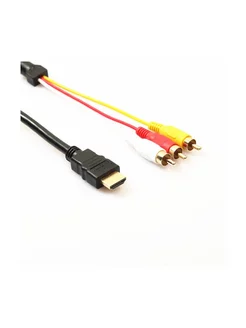 Кабель - переходник HDMI - 3x RCA (AV), 1,5 м USBTOP 223850972 купить за 701 ₽ в интернет-магазине Wildberries