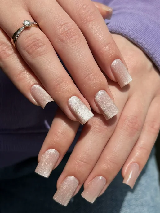 PATRISA NAIL Гель лак кошачий глаз Vanilla шелковая кошка, фиолетовый, фото 2