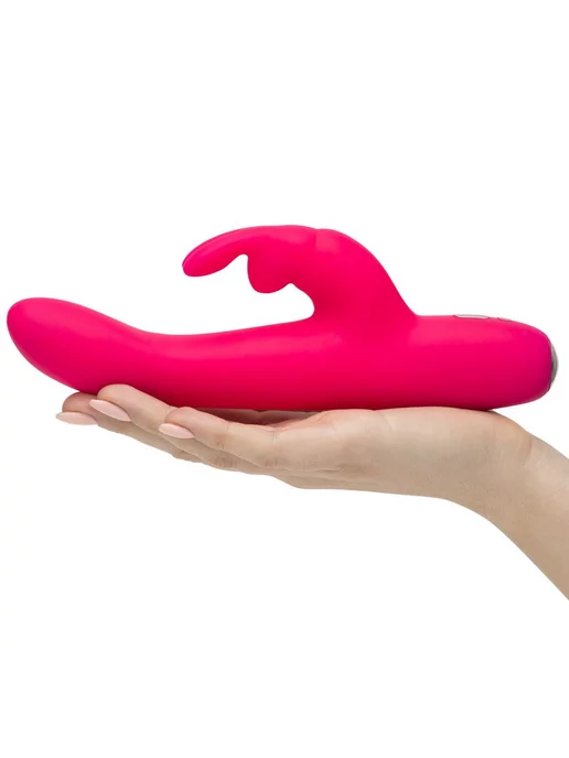 Happy rabbit Вибратор Rabbit Slimline Curve Rechargeable (24, Ø 3.4 см), розовый