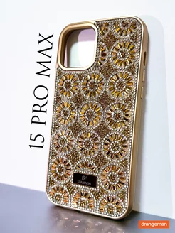 Чехол на iphone 15 pro max со стразами Swarovski