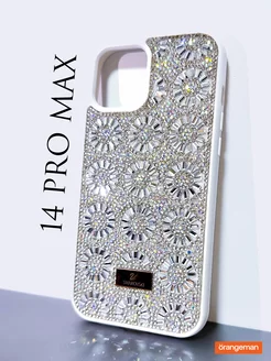 Чехол на iphone 14 pro max со стразами Swarovski