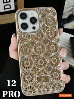 Чехол на iphone 12 pro со стразами Swarovski