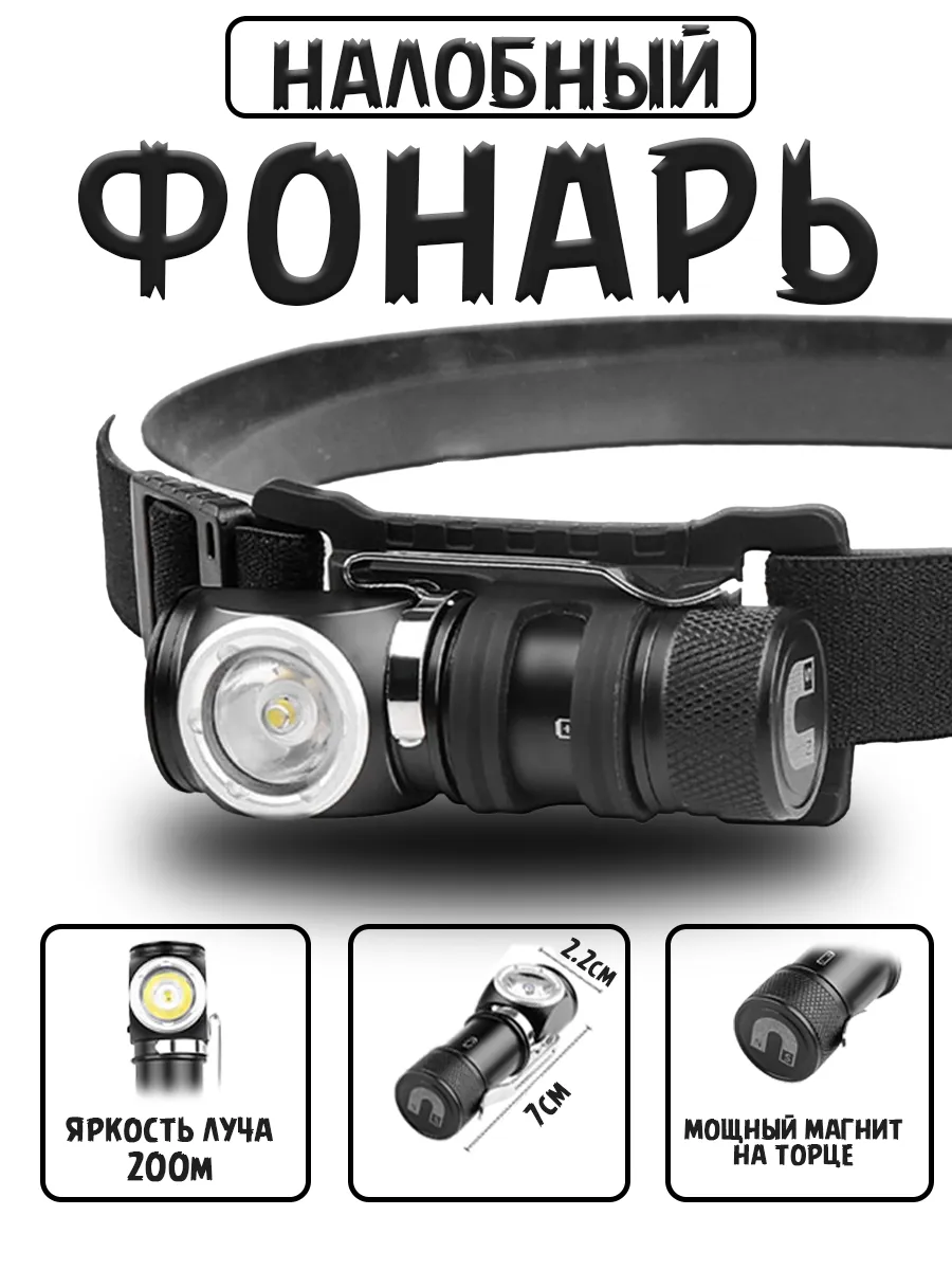 Фонарик налобный...