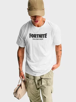 Футболка оверсайз с принтом Fortnite X Balenciaga