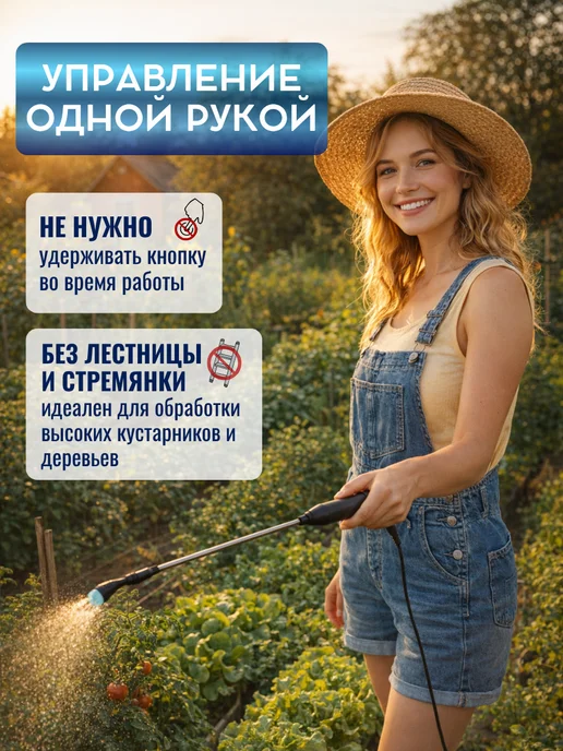 domogorod Опрыскиватель аккумуляторный садовый 2400 мАч, 2400 мАч, фото 4