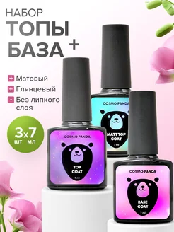 Набор Топ для ногтей+База Cosmo Panda 224179619 купить за 363 ₽ в интернет-магазине Wildberries