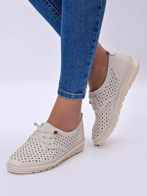 Choose Shoes Мокасины летние, бежевый, фото 2