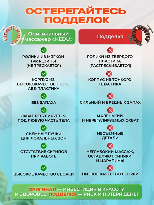 Extra-Shop Массажер для ног, живота и тела антицеллюлитный роликовый, белый, фото 3