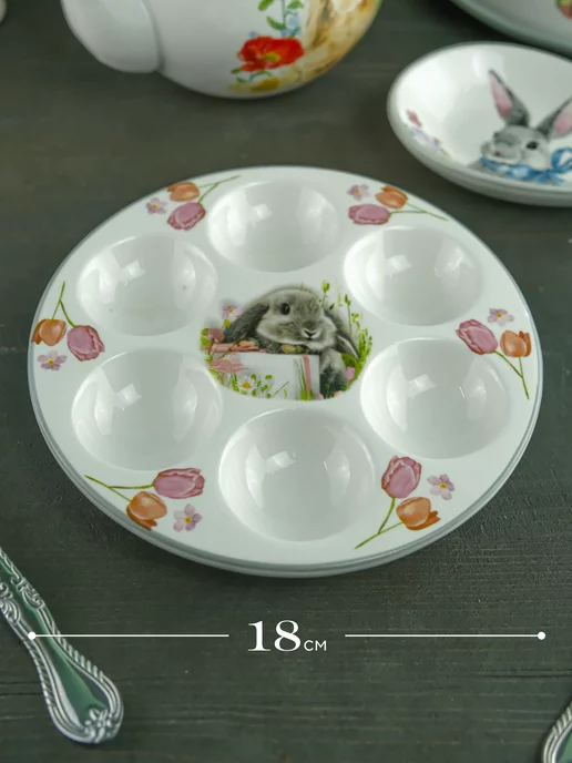 REPAST Подставка для 6 яиц Sweet Bunny 18*2 см, 18x2 см, фото 3