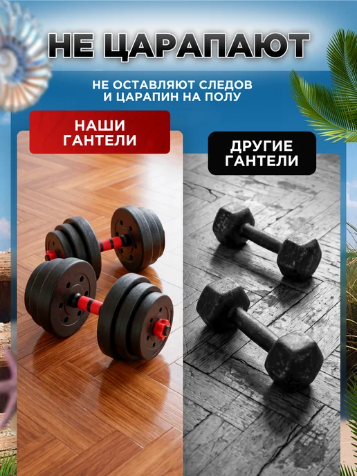 BDGPRO Гантели разборные 2шт 2кг 4кг 5кг 6кг 8кг 10кг штанга, 2 шт, 5 кг, фото 6