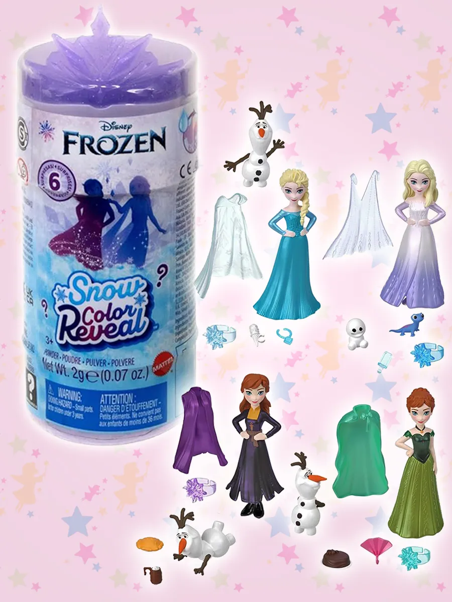 Игрушка сюрприз с фигурками Холодное сердце Color Reveal Frozen
