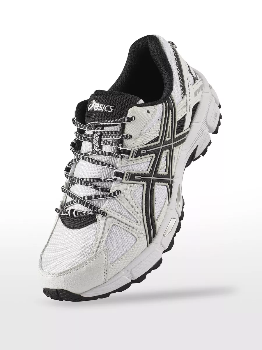 Asics white and black best sale