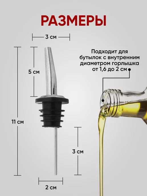 JoolZ Home Пробка дозатор гейзер для бутылки, черный, фото 2