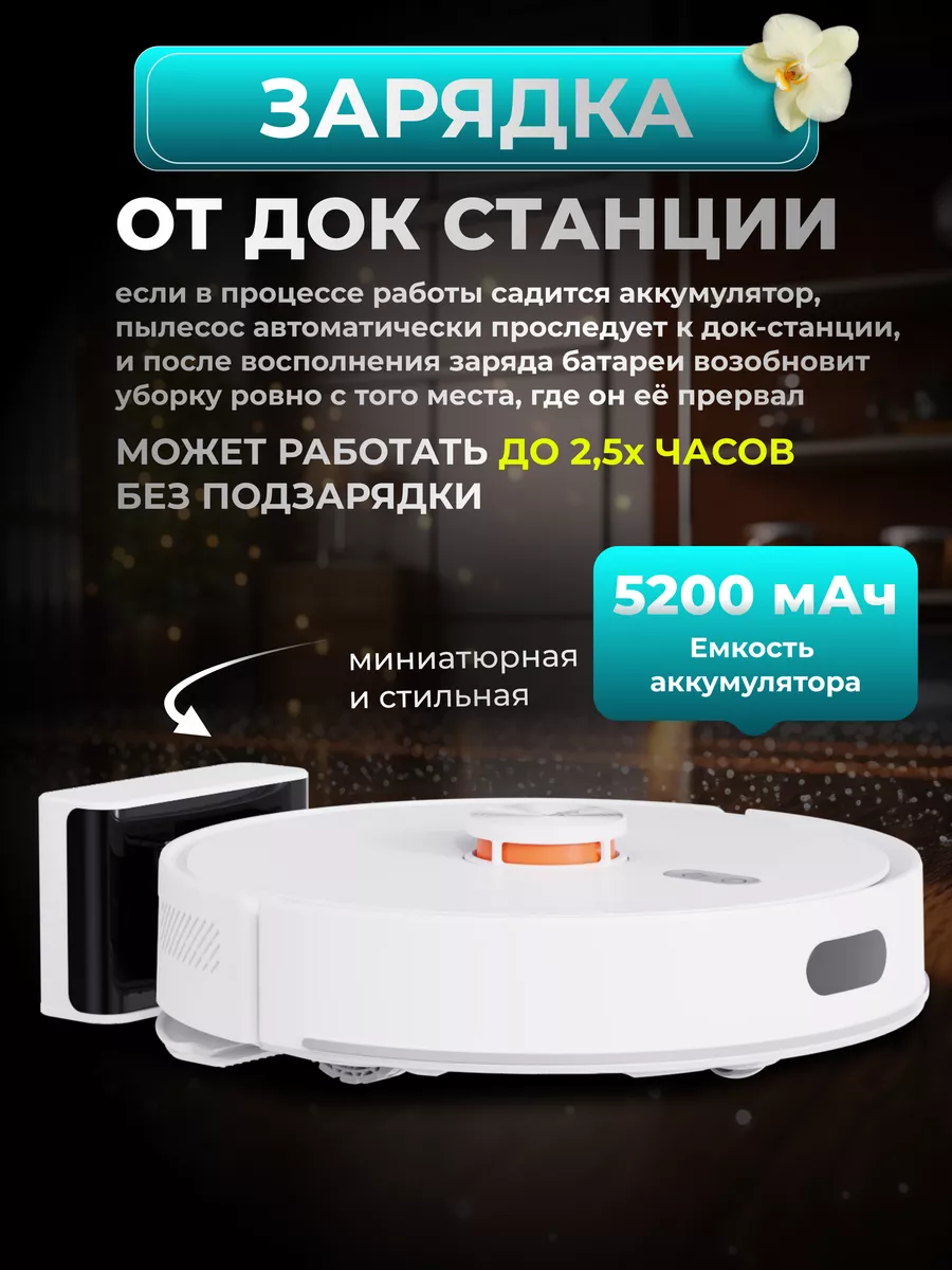 Робот пылесос для сухой и влажной уборки Lydsto 224419354 купить за 14 542  ₽ в интернет-магазине Wildberries