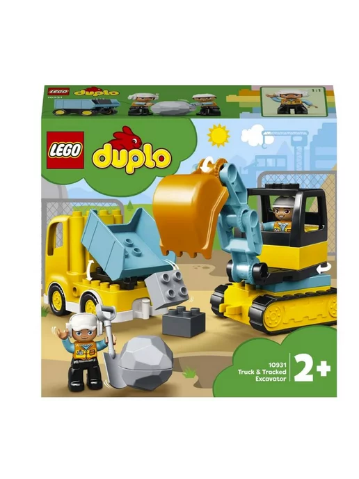 LEGO Конструктор Duplo Грузовик и гусеничный экскаватор