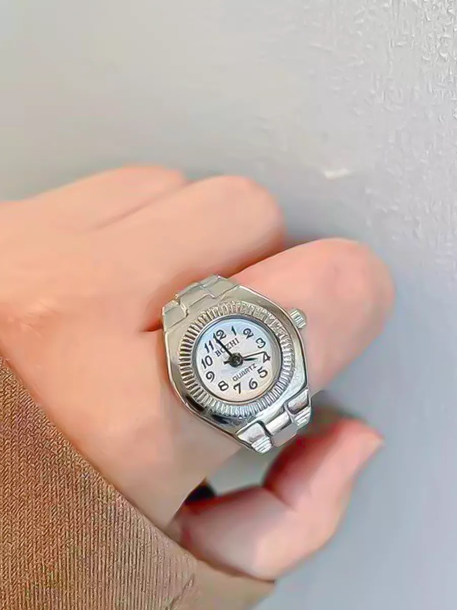 кольцо часы y2k работающие