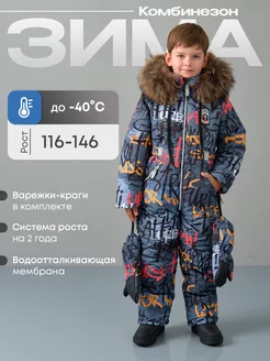 Зимний комбинезон мембрана теплый с меховым капюшоном LT for KIDS 224538637 купить за 10 609 ₽ в интернет-магазине Wildberries