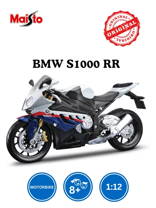 Maisto Мотоцикл игрушечный комплект BMW S1000 RR- 1 12 39191