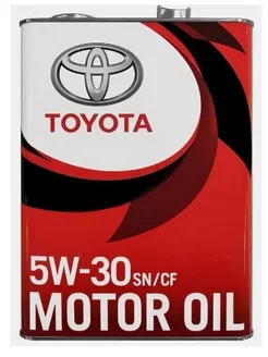 Моторное масло Тойота 5W30 MOTOR OIL SN CF 5W-30 4 л