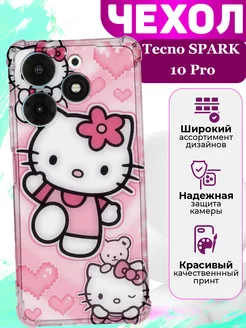 Чехол на Tecno SPARK 10 Pro силиконовый Хеллоу Кити