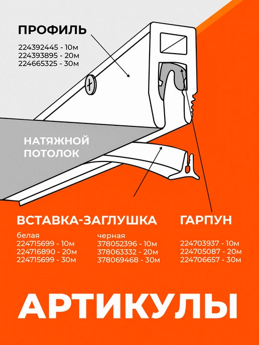 colandr Гарпун для натяжного потолка, 20 м, 30 м, фото 2