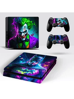 Наклейка защитная для приставки Sony PlayStation 4 SLIM Batman&Joker 224721412 купить за 546 ₽ в интернет-магазине Wildberries