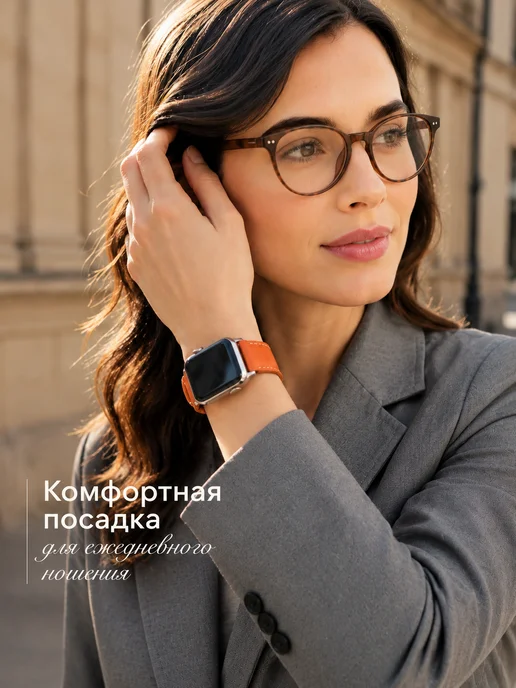 Limit Store Ремешок для Apple Watch 42 44 45 серия 4 5 6 7 8 9 10 11 SE, оранжевый, фото 7