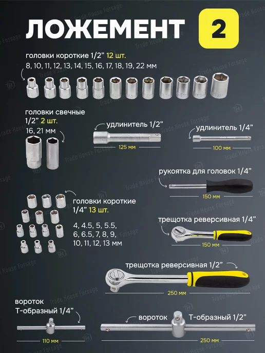 WMC Tools Набор инструментов для автомобиля и дома 257 предметов, черный, фото 4