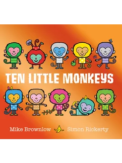 Ten Little Monkeys Книга на Английском