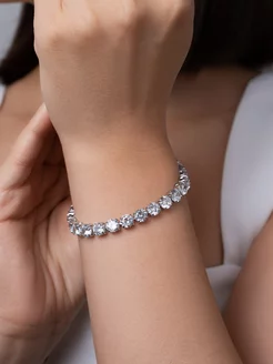 Браслет серебряный 925 на руку с фианитами Pantera_jewellery 224735402 купить за 6 853 ₽ в интернет-магазине Wildberries