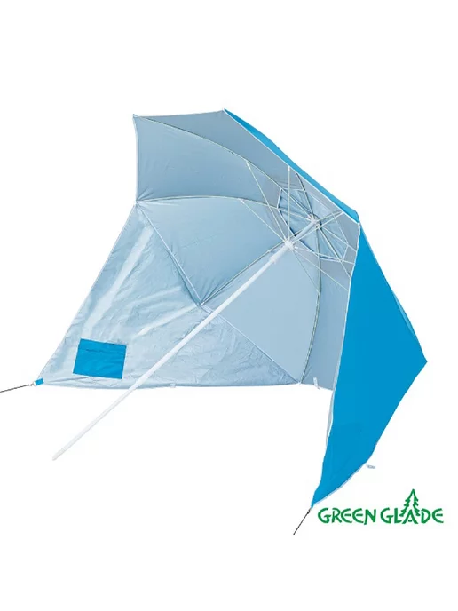 Green Glade Зонт тент для отдыха на природе от солнца пляжный большой, зеленый