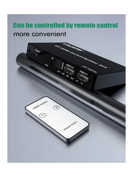 USBTOP Матричный коммутатор 2×4 HDMI PRO, 2x4, фото 7