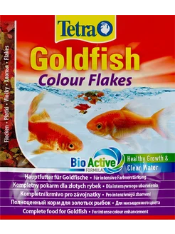 Корм хлопья Goldfish Colour для окраса золотых рыбок 12 г