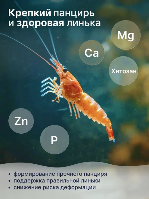 AQUAMARUS Корм сухой для ракообразных, раков, креветок и крабов 250гр, 250 г, фото 5