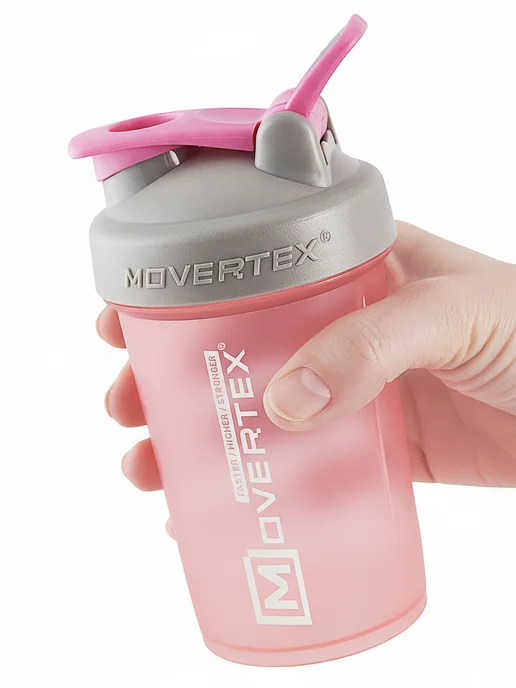MOVERTEX Шейкер спортивный для протеина с пружиной 400 мл, 400 мл, фото 2