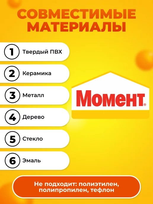 Момент Герметик силиконовый для ванной и кухни Санитарный, белый, фото 8