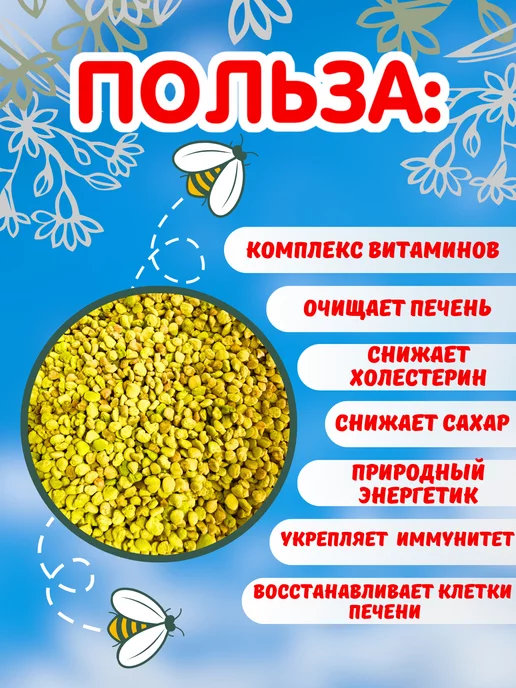 Медовая Лавка Набор пыльца пчелиная, очищает печень, вариант, фото 2