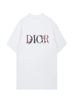 Футболка из хлопка с непринужденным низом от Dior 224859371 купить за 2 047 ₽ в интернет-магазине Wildberries