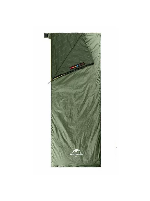 Naturehike Спальный мешок NH21MSD09 LW180 XL серо-коричневый, зеленый