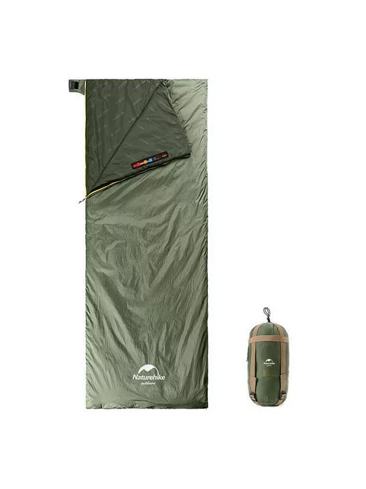 Naturehike Спальный мешок NH21MSD09 LW180 XL серо-коричневый, зеленый, фото 2