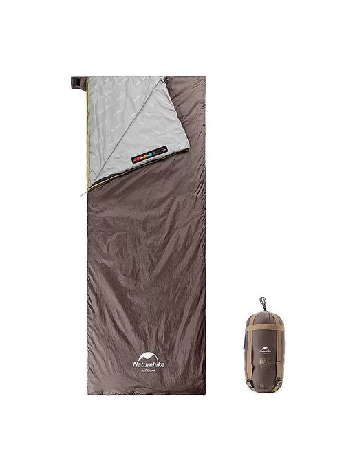 Naturehike Спальный мешок NH21MSD09 LW180 XL серо-коричневый, коричневый, фото 2